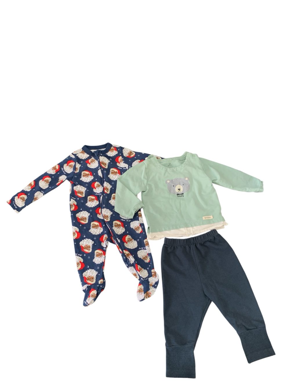 276b0e4b21ba4bc89730271fa9eb066e Set 2 bộ sleepsuit, bộ dài tay Old navy&Bu baby hoặc tiết ông già noel cho bé - Ảnh 1