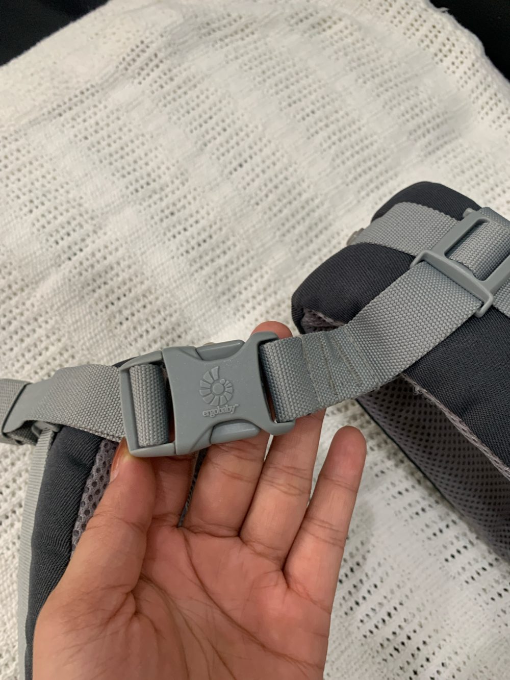 Địu Ergobaby Omni 360 cool air mesh màu carbon grey - Ảnh 15