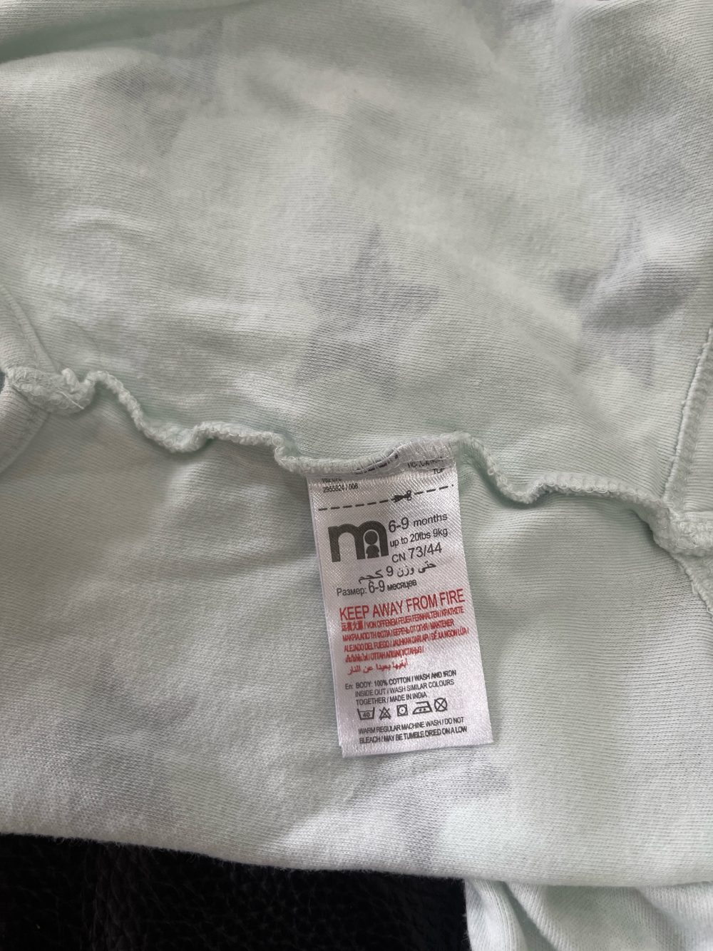 Set 5 bộ bodysuit Mother care màu xanh, hồng (size: 6-9m) - Ảnh 8