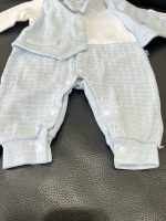 Set 2 bộ bodysuit màu xanh kẻ sọc trắng KidsPlaza ( size: 0->3m, 3->6m) - Ảnh 9