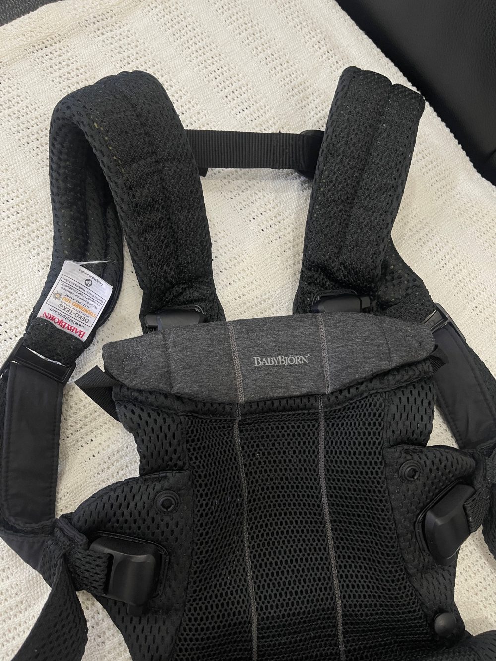 Địu Baby Bjorn Harmony màu đen (0->3y, tối đa 15kg) - Ảnh 2