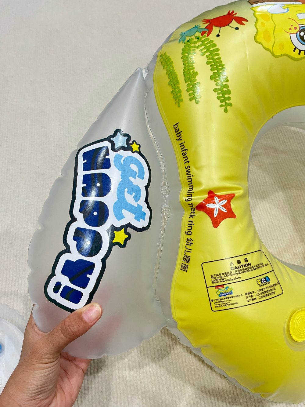 Set 2 phao bơi nâng cổ cho bé tắm mix brand Lionny & no brand ( 0m+) - Ảnh 5