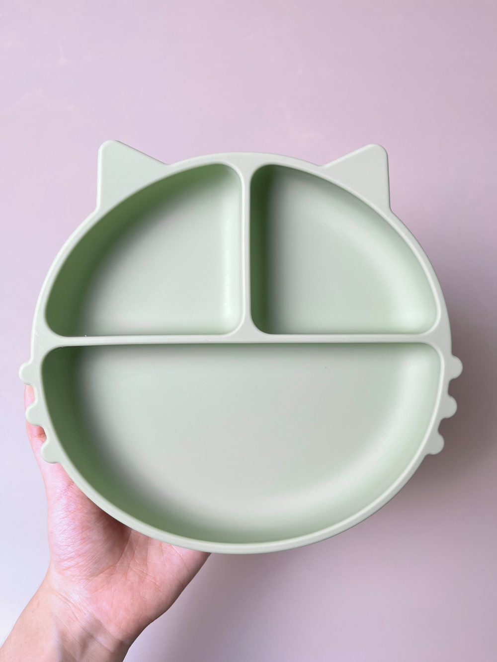 Set ăn dặm Silicone Chippiandco hoạ tiết mèo màu xanh - Ảnh 6