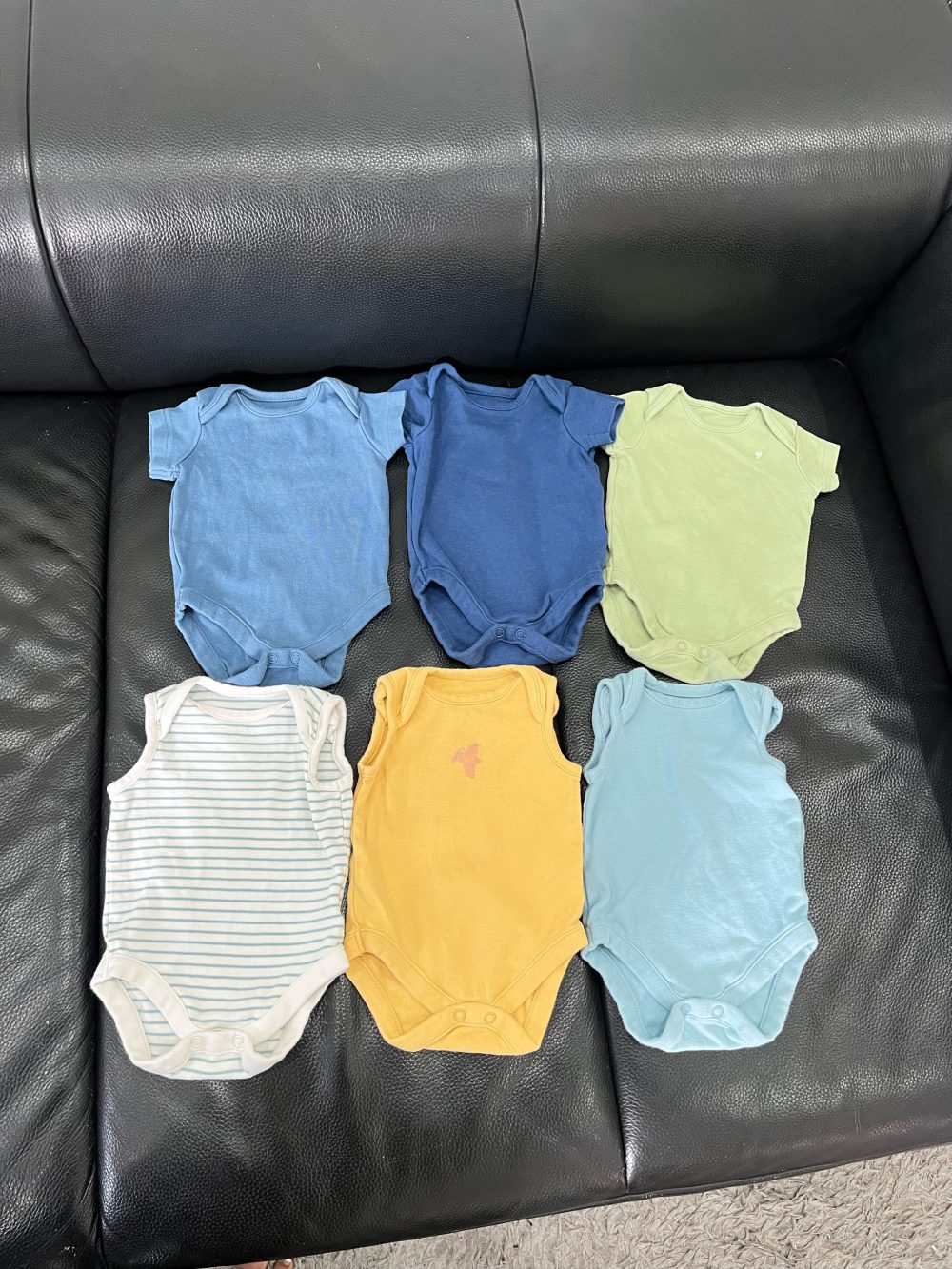 Set 6 bộ bodysuit Mothercare 6 màu ( size: 1m~ 4,5kg) - Ảnh 4