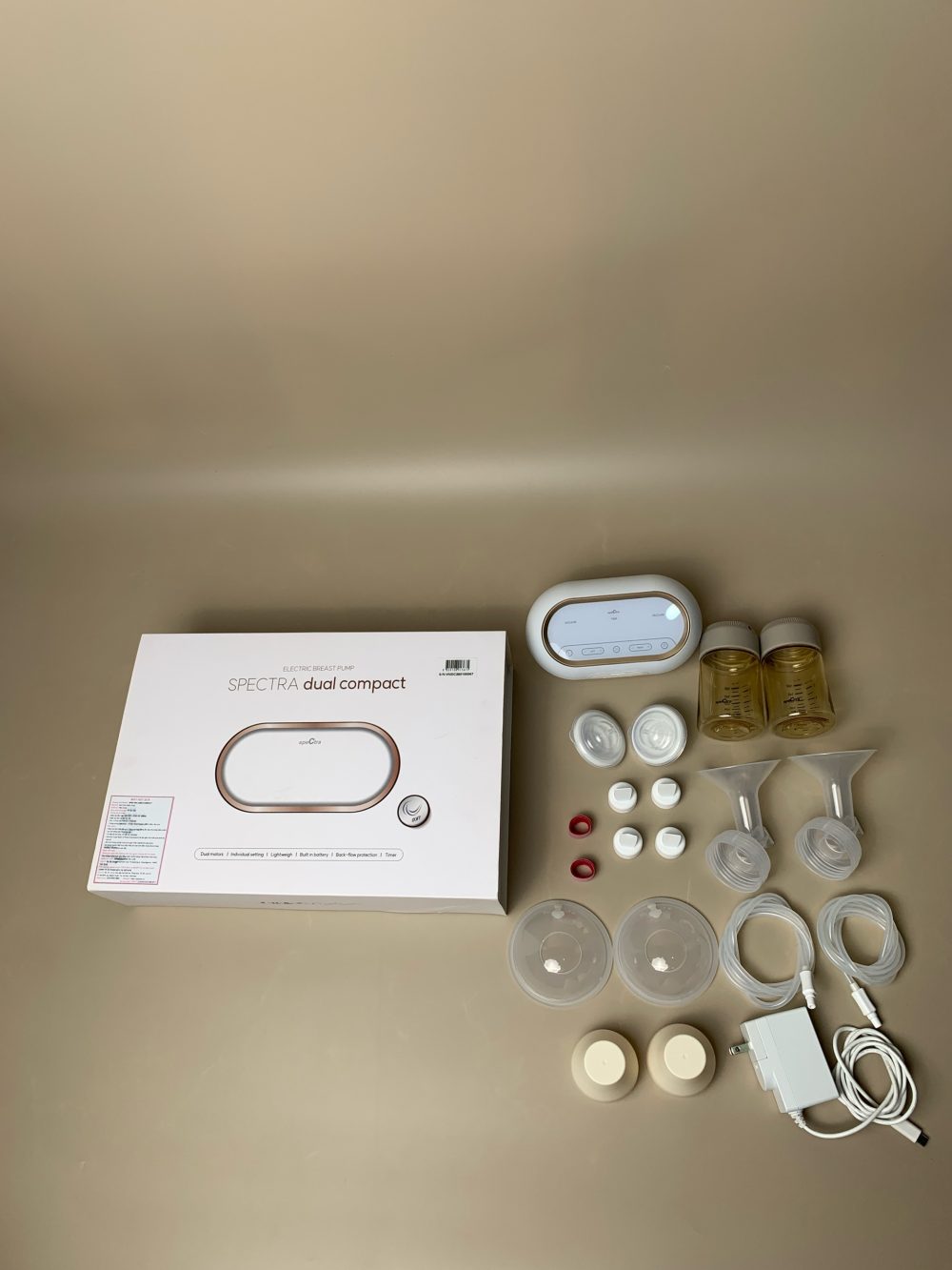 Máy hút sữa Spectra Dual Compact tặng cốc hút sữa + miếng thấm sữa (full box) còn BH 24/3/2027 - Ảnh 2