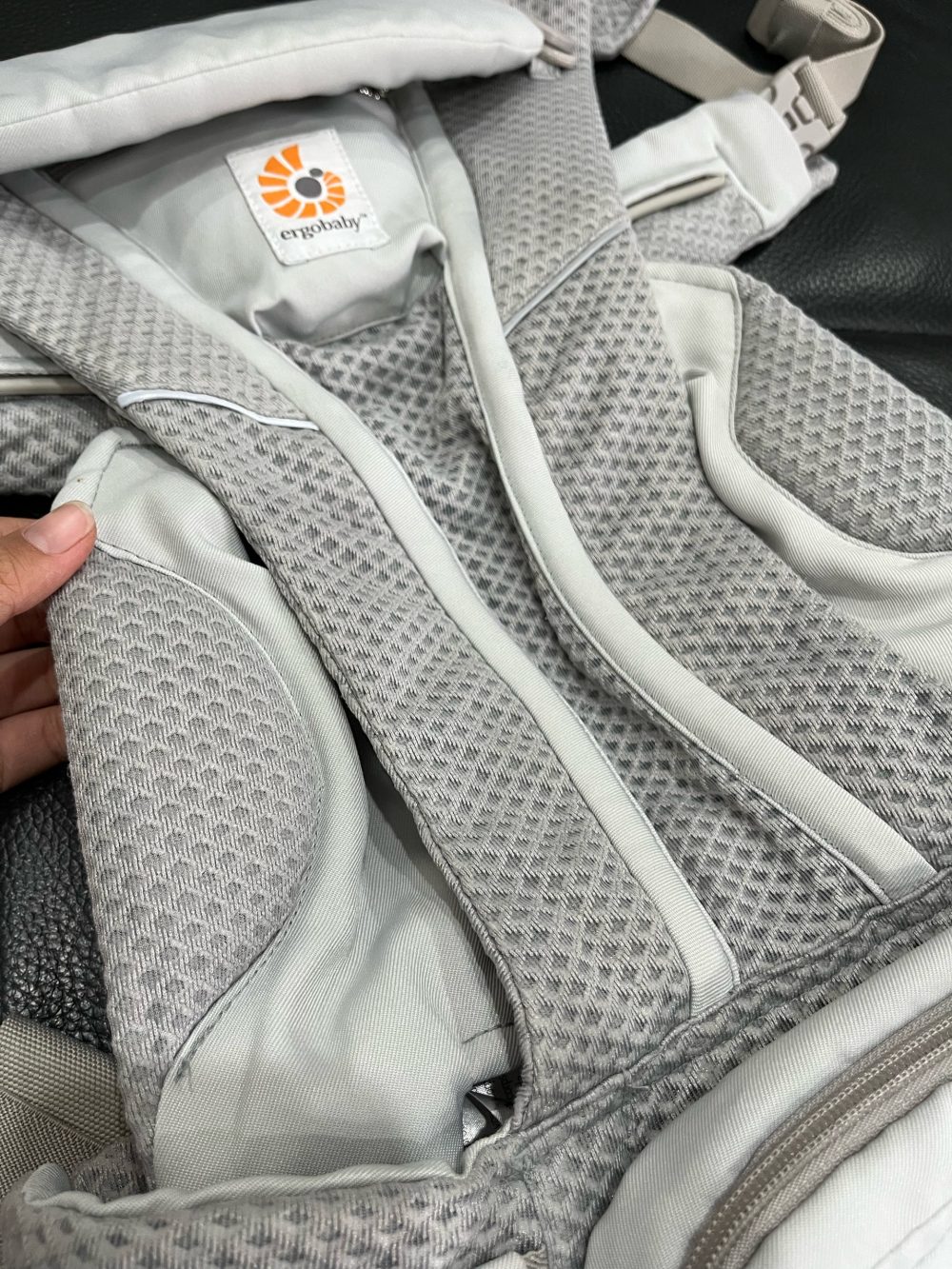 Địu Ergobaby Omni Breeze, Pearl Grey (size: 0m~3.2kg→20kg, no box) - Ảnh 6