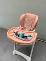 Ghế ăn dặm đa năng Chilux Grow V màu hồng ( size:0->3m, tối đa 50kg) tặng kèm thanh đồ chơi - Ảnh 6