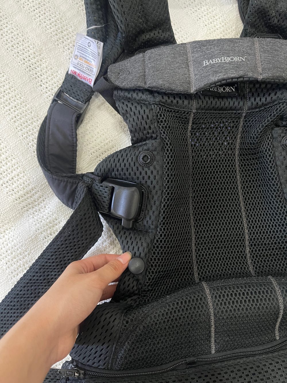 Địu Baby Bjorn Harmony màu đen (0->3y, tối đa 15kg) - Ảnh 12