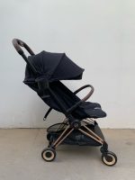 Xe đẩy gấp gọn Cybex Platinum Coya khung rosegold màu Sepia black kèm cup holder, áo mưa, túi vải đựng - Ảnh 15