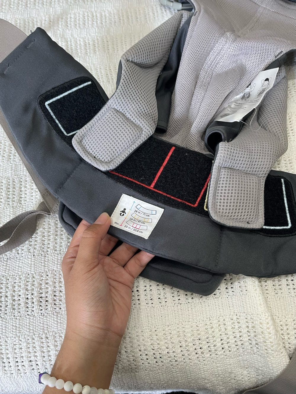 Địu Ergobaby Omni 360 Cool Air Mesh, Carbon grey ( sơ sinh 3.2kg ->20kg, full box) - Ảnh 13
