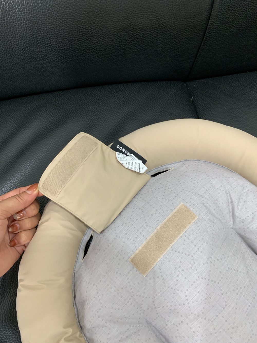 Đệm lót ghế ăn dặm cho bé chống trượt, chống thấm Dono&Dono màu beige - Ảnh 4
