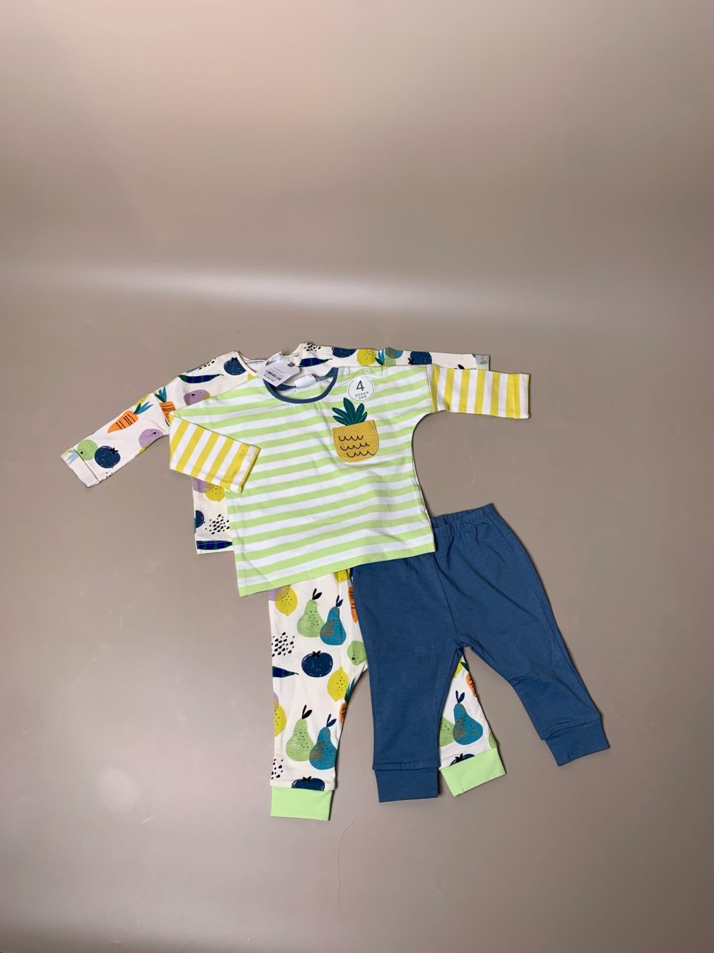 Set 2 bộ dài tay Next baby hoạ tiết tropical (3-6m/8kg-68cm) - Ảnh 2