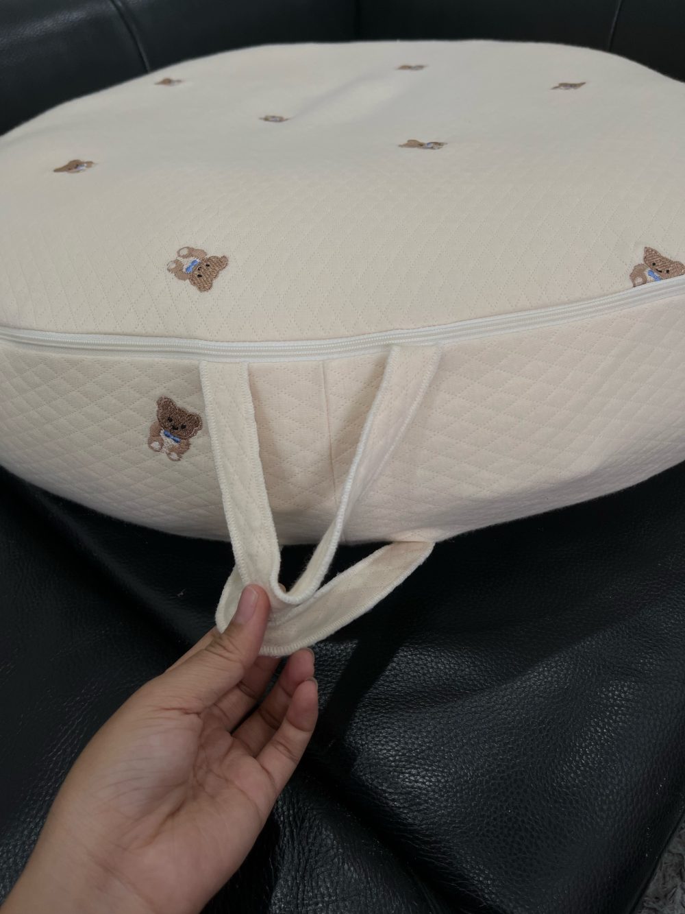 Gối chống trào ngược Rototo Airmesh hoạ tiết gấu ( Size: 0->14m, còn túi đựng) - Ảnh 15