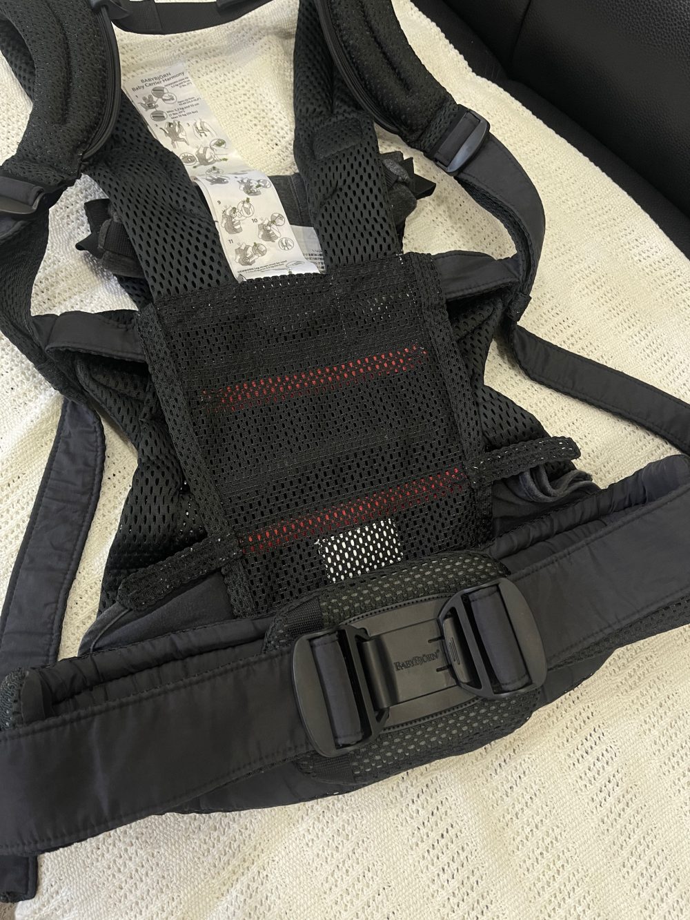 Địu Baby Bjorn Harmony màu đen (0->3y, tối đa 15kg) - Ảnh 15