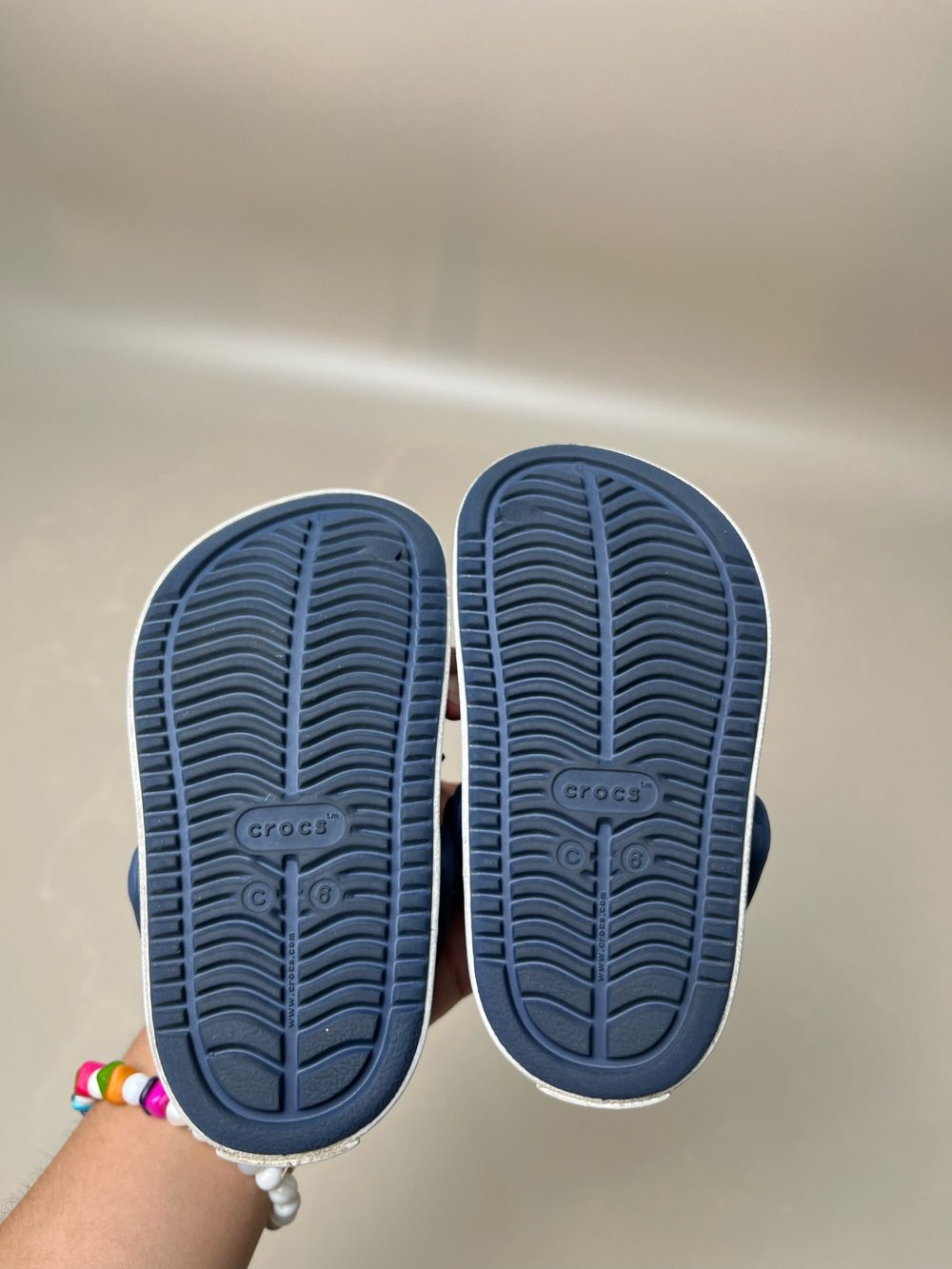 Giày Clog trẻ em crocs màu Navy (size: C6, tặng kèm sticker) - Ảnh 6