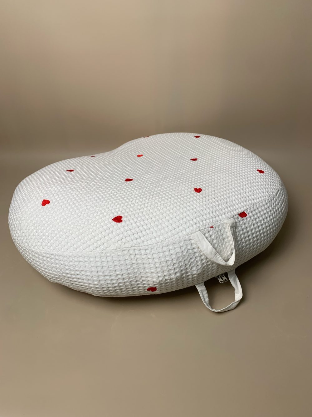 Gối chống trào ngược Rototo bebe vải Airmesh Waffle hoạ tiết trái tim - Ảnh 6
