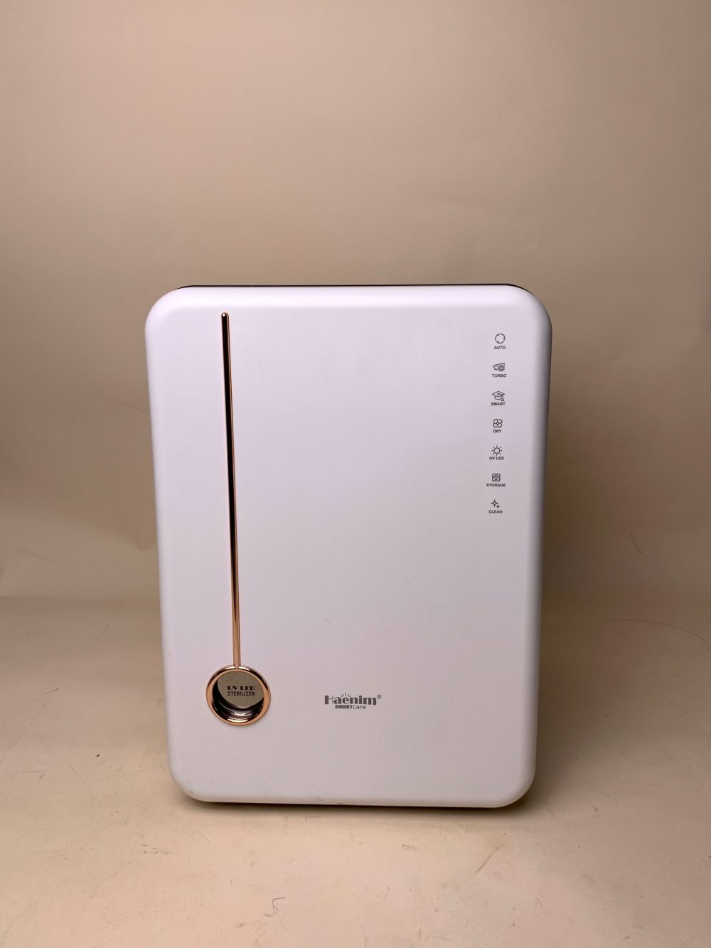 Máy tiệt trùng Haenim UV LED premium 4G màu trắng viền gold - Ảnh 2