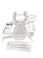 Địu Ergobaby Omni Breeze, Pearl Grey (size: Om ~3.2kg→20kg, tặng kèm yếm địu)