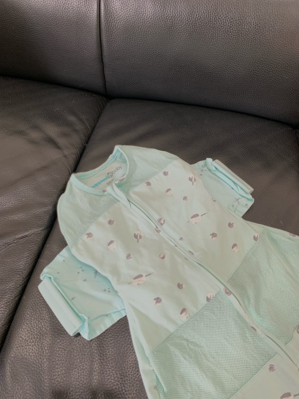Túi ngủ Happiest baby Snoo 100% hữu cơ hoạ tiết hành tinh màu xanh ngọc (0-2m) - Ảnh 7