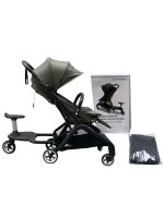 Xe đẩy Bugaboo Butterfly 1 màu xanh rêu kèm ván đứng/ ngồi Bugaboo