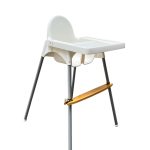 Ghế ăn dặm Ikea màu trắng (size: 6m->3y, tối đa 15kg)