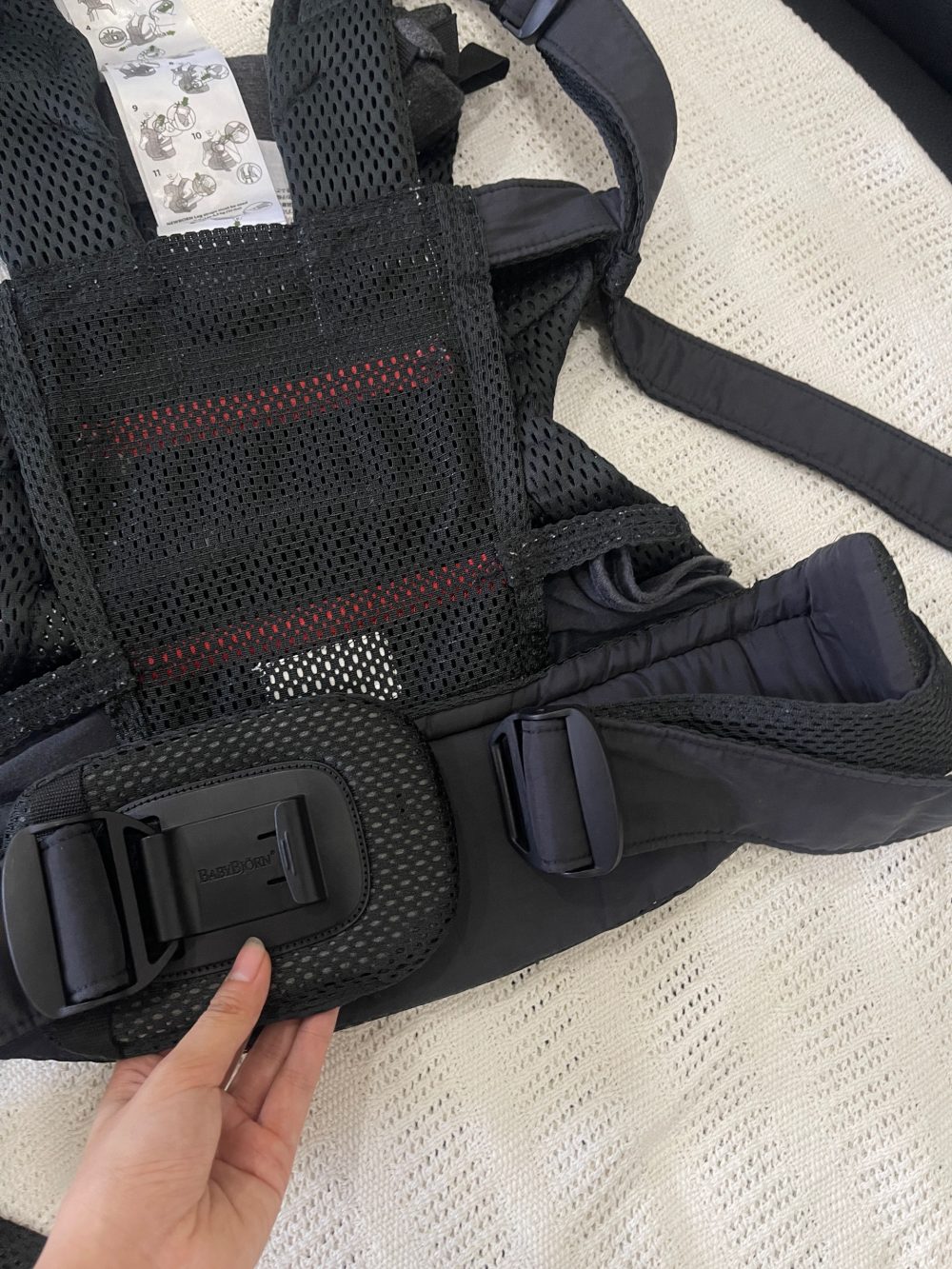 Địu Baby Bjorn Harmony màu đen (0->3y, tối đa 15kg) - Ảnh 18