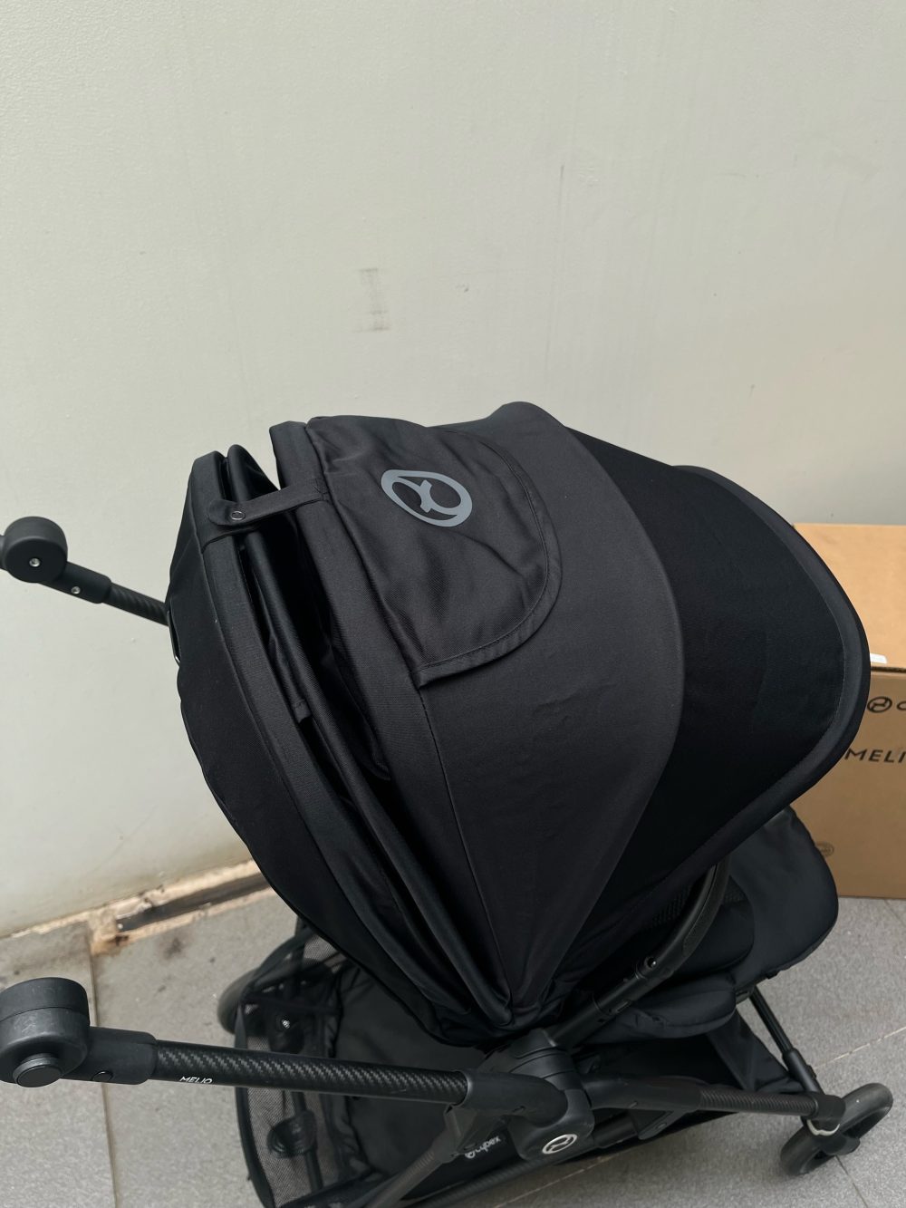 Xe đẩy Cybex Melio Carbon 3 màu đen ( size: 1m-> 22kg, full box), kèm đệm sơ sinh (bill VNQ) - Ảnh 9