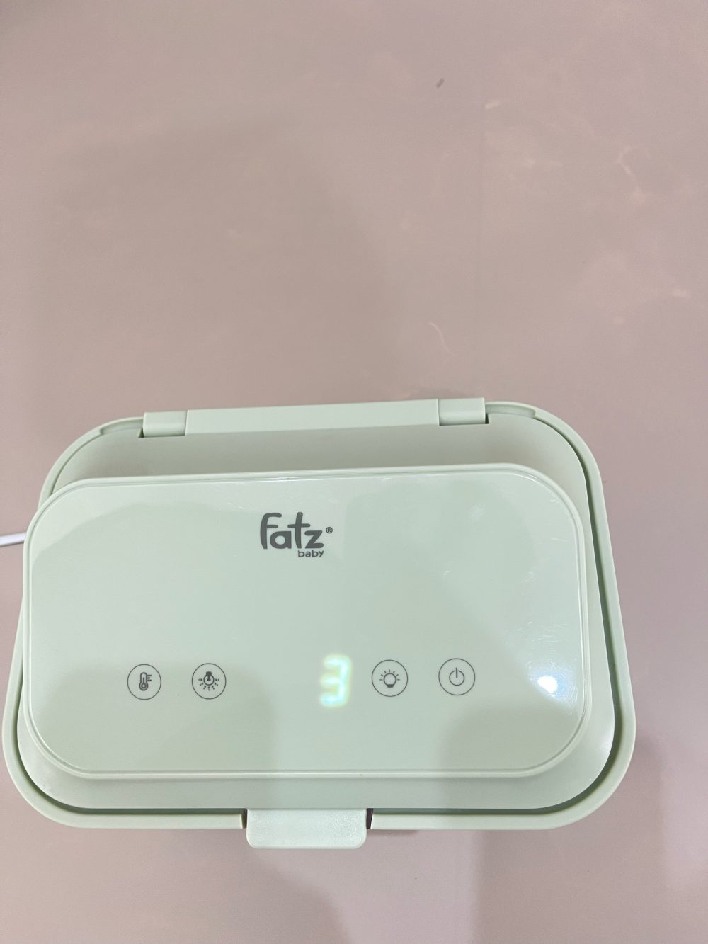 Máy ủ ấm khăn ướt và tiệt trùng UVC-LED Fatzbaby Warm 5 màu xanh ( no box) - Ảnh 13
