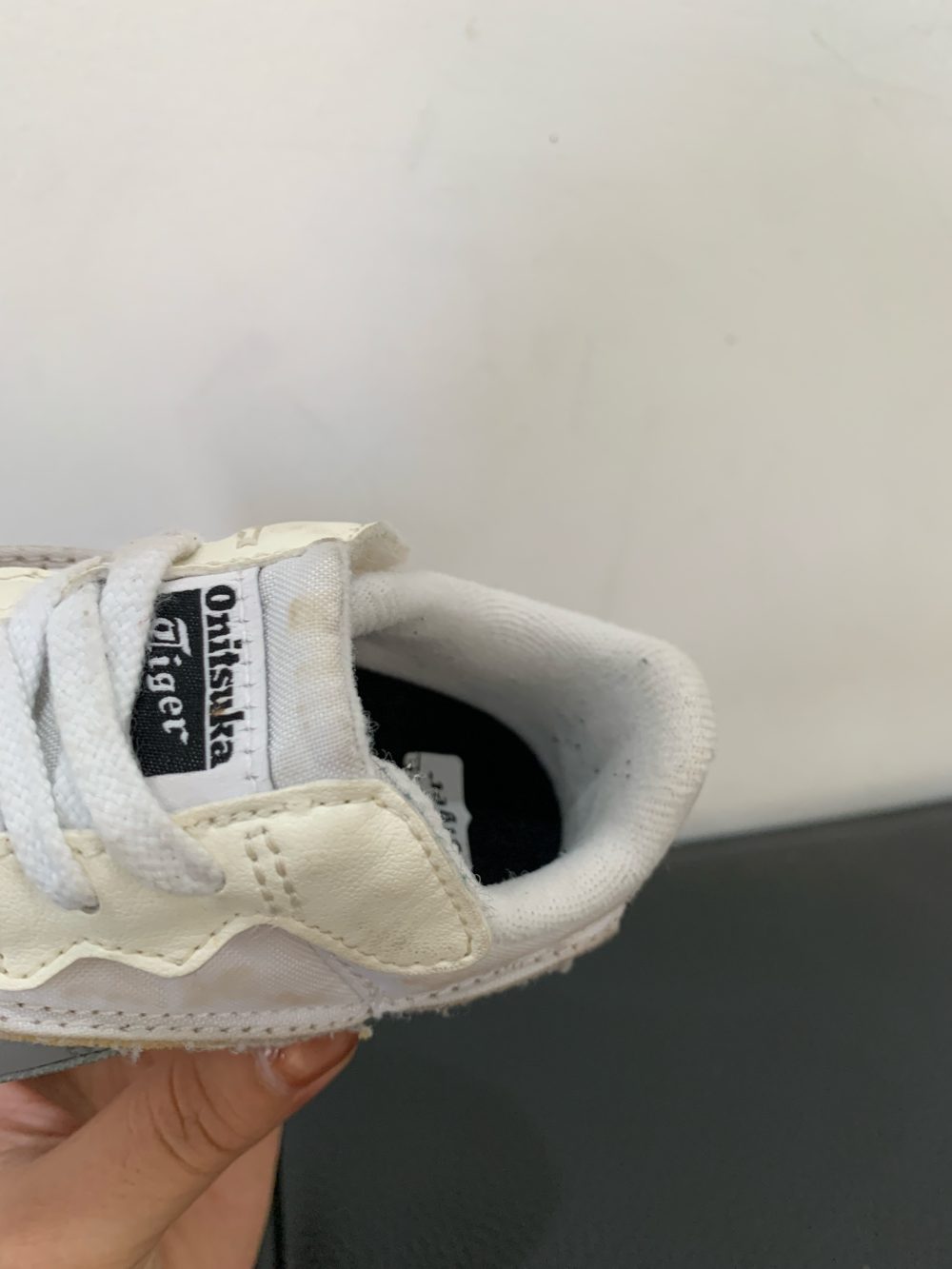 Giày Onitsuka Tiger kids màu trắng thạch cao (13.5cm) - Ảnh 8