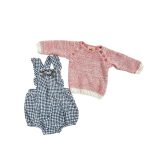 Set 2 bộ áo len và yếm mix brand Sergent Major, La Petite Collection (size: 3/6m)