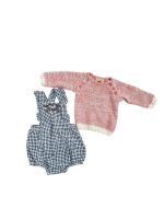 Set 2 bộ áo len và yếm mix brand Sergent Major, La Petite Collection (size: 3/6m)