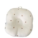 Gối chống trào ngược Rototo bebe cotton lụa hoạ tiết gấu màu be