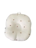 Gối chống trào ngược Rototo bebe cotton lụa hoạ tiết gấu màu be