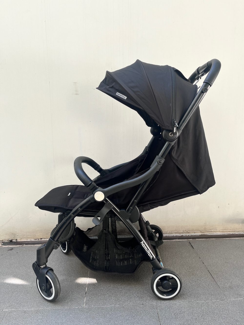Xe đẩy Hamilton X1 plus màu đen (size: 0m->4y, tối đa 20kg) kèm áo mưa - Ảnh 12