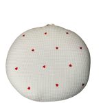 Gối chống trào ngược Rototo bebe vải Airmesh Waffle hoạ tiết trái tim