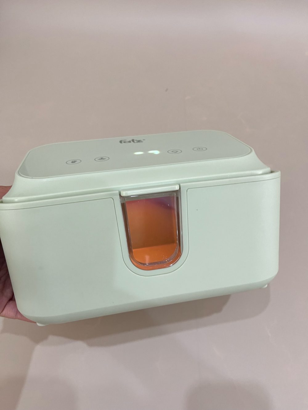Máy ủ ấm khăn ướt và tiệt trùng UVC-LED Fatzbaby Warm 5 màu xanh ( no box) - Ảnh 12