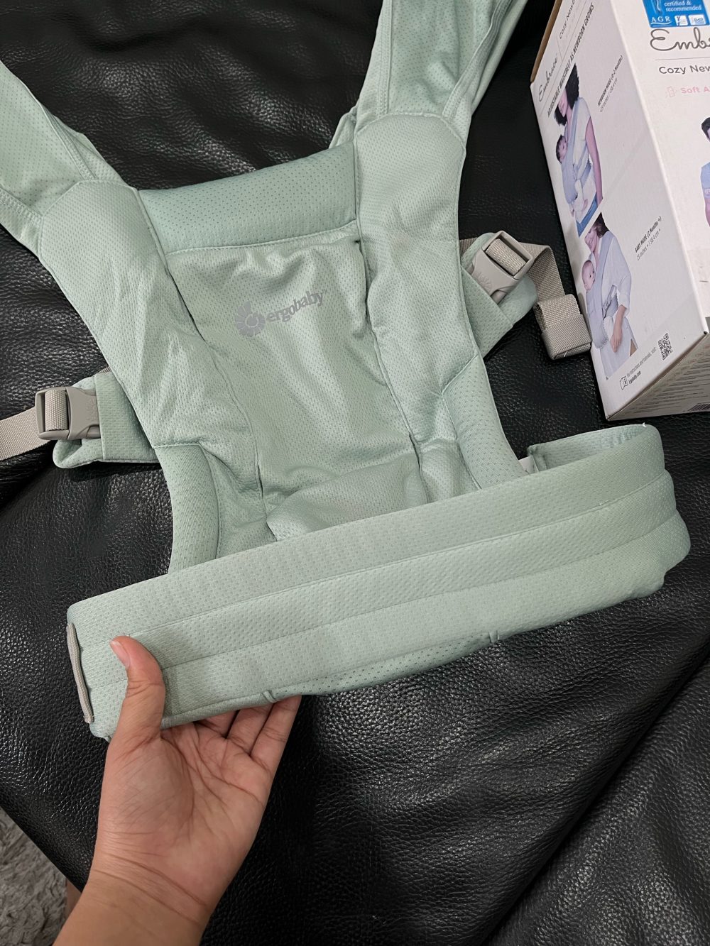 Địu Ergobaby Embrace Soft Air Mesh, Sage (0m->11kg3, full box) - Ảnh 9