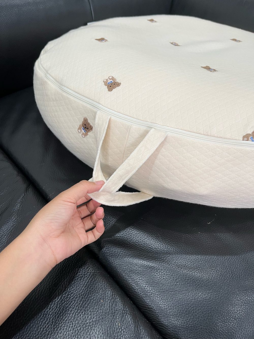 Gối chống trào ngược Rototo Airmesh hoạ tiết gấu ( Size: 0->14m, còn túi đựng) - Ảnh 13