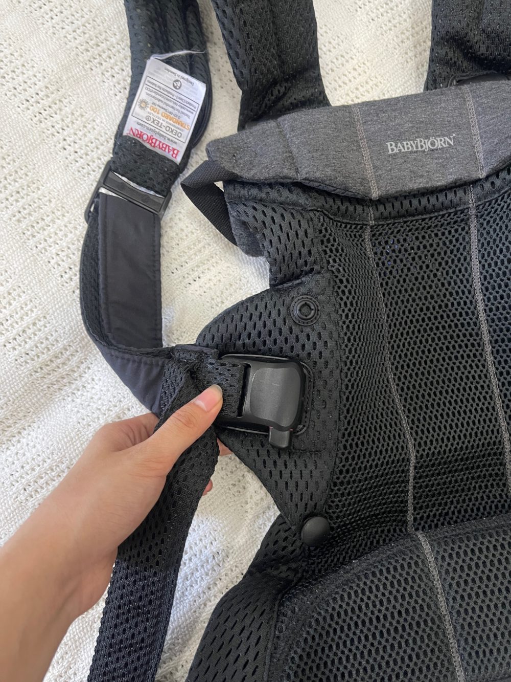 Địu Baby Bjorn Harmony màu đen (0->3y, tối đa 15kg) - Ảnh 6
