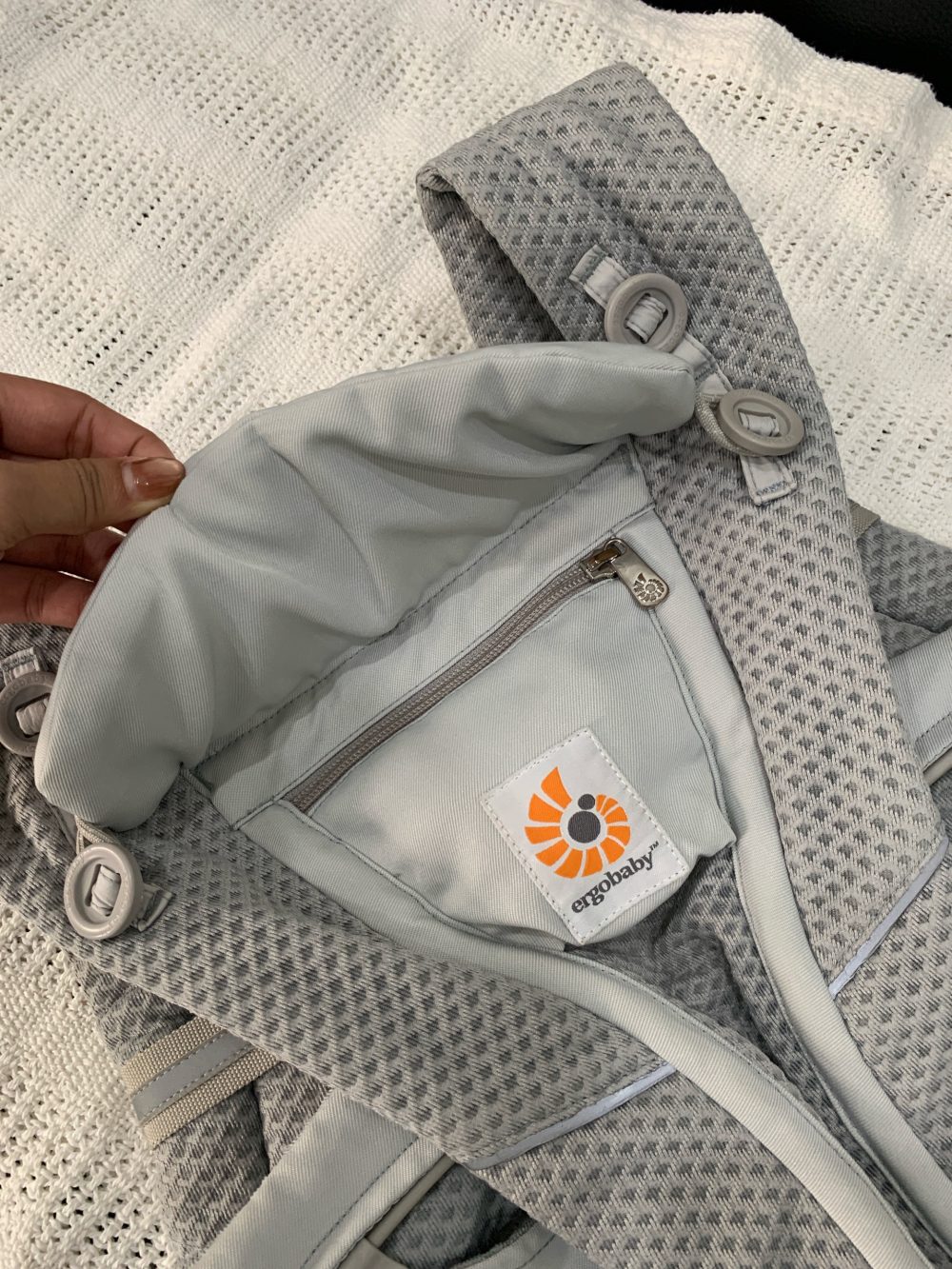 Địu Ergobaby Omni Breeze màu xám - Ảnh 4