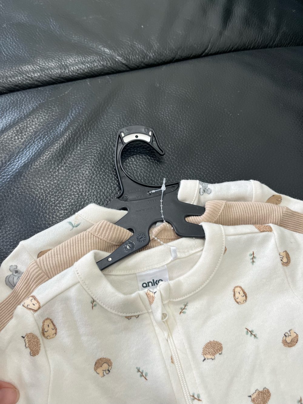 Set 3 bộ bodysuit hoạ tiết gấu, nhím Anko baby ( size:0->3m, new 100%) - Ảnh 13