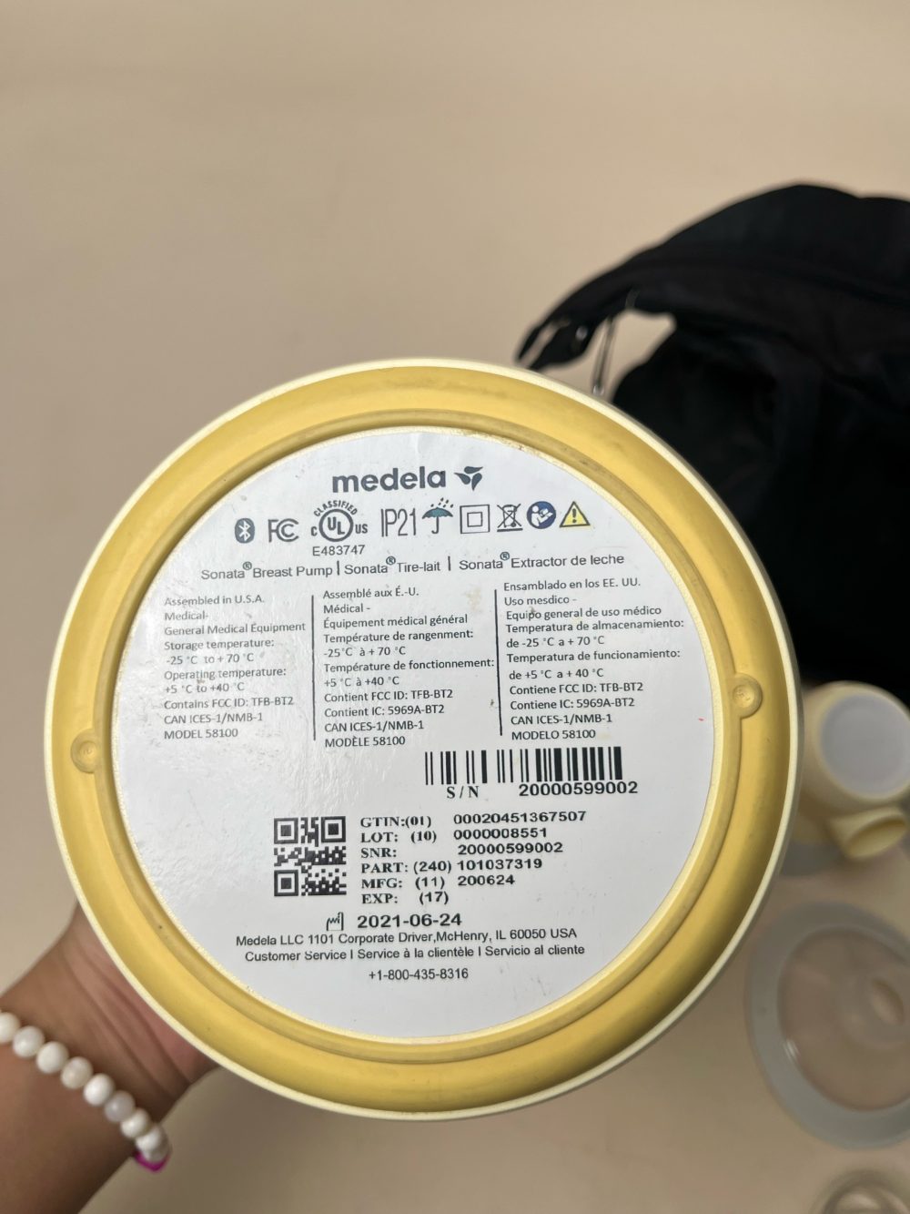 Máy hút sữa Medela Sonata Flex ( còn túi đựng) - Ảnh 9