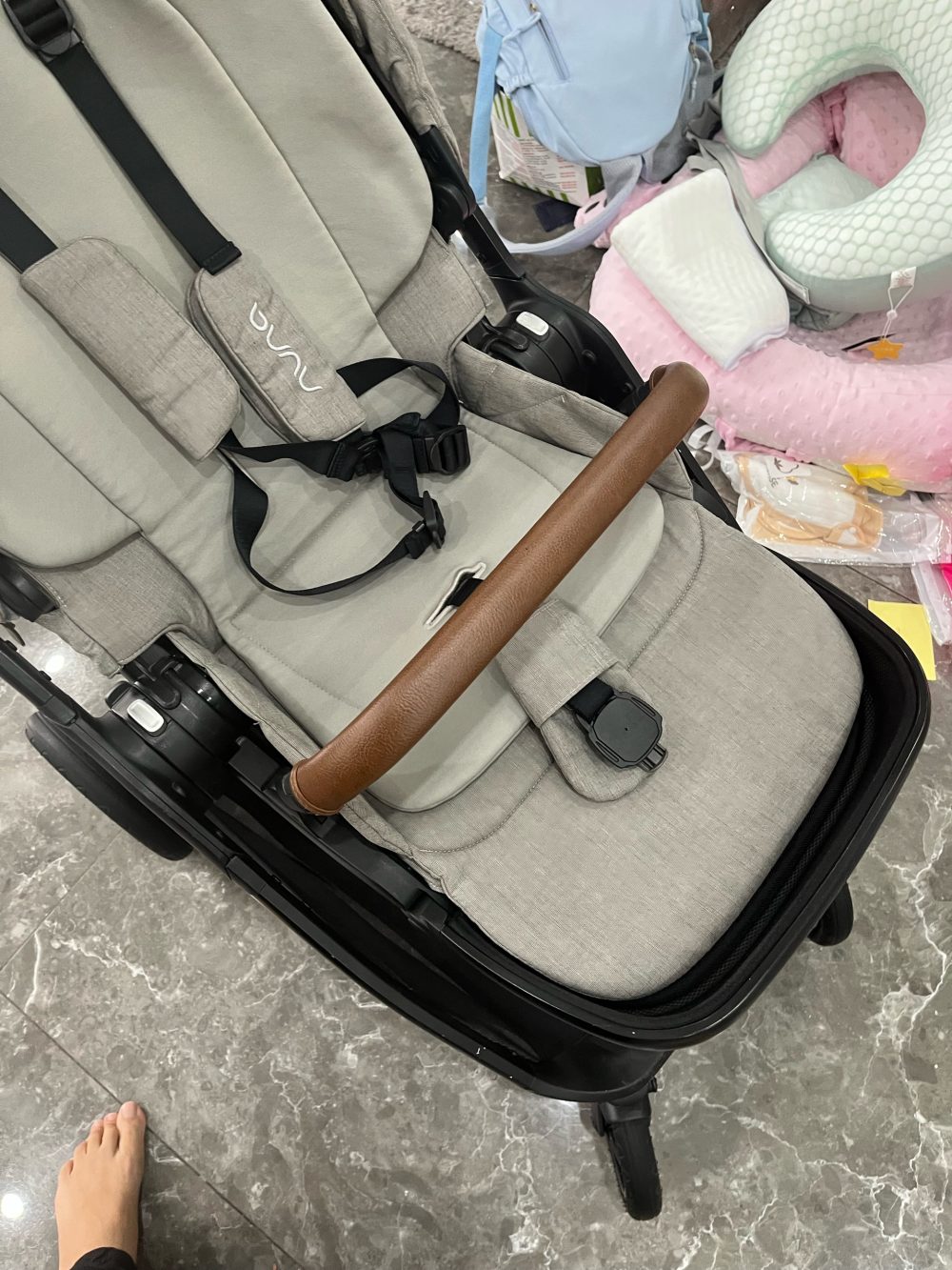 Xe đẩy Nuna triv next (màu xám) - cho bé 0-22kg - Ảnh 12