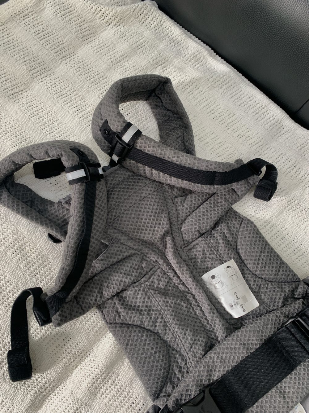 Địu Ergobaby Omni breeze màu graphite grey (còn box) - Ảnh 15
