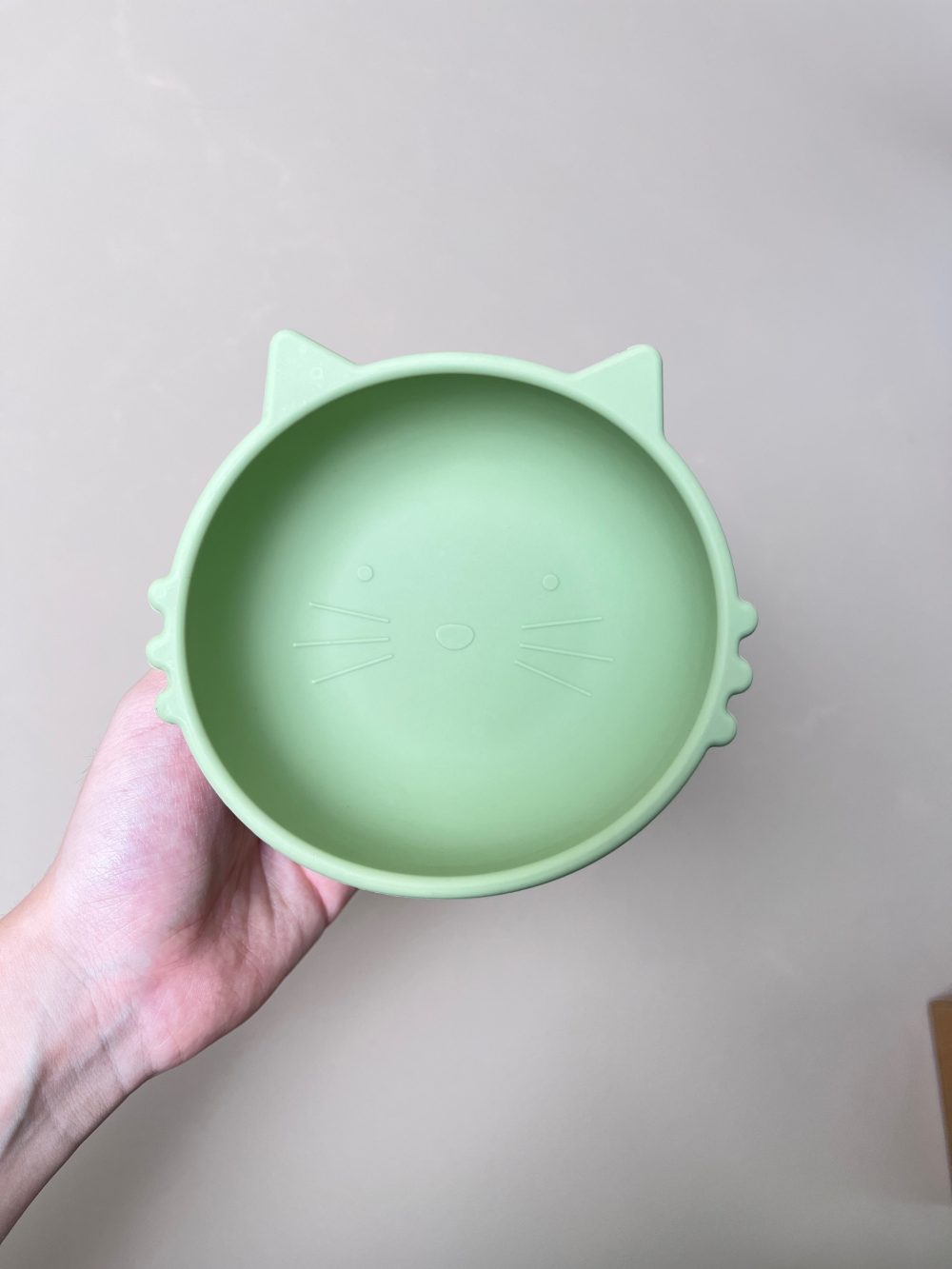 Set ăn dặm Silicone Chippiandco hoạ tiết mèo màu xanh - Ảnh 12