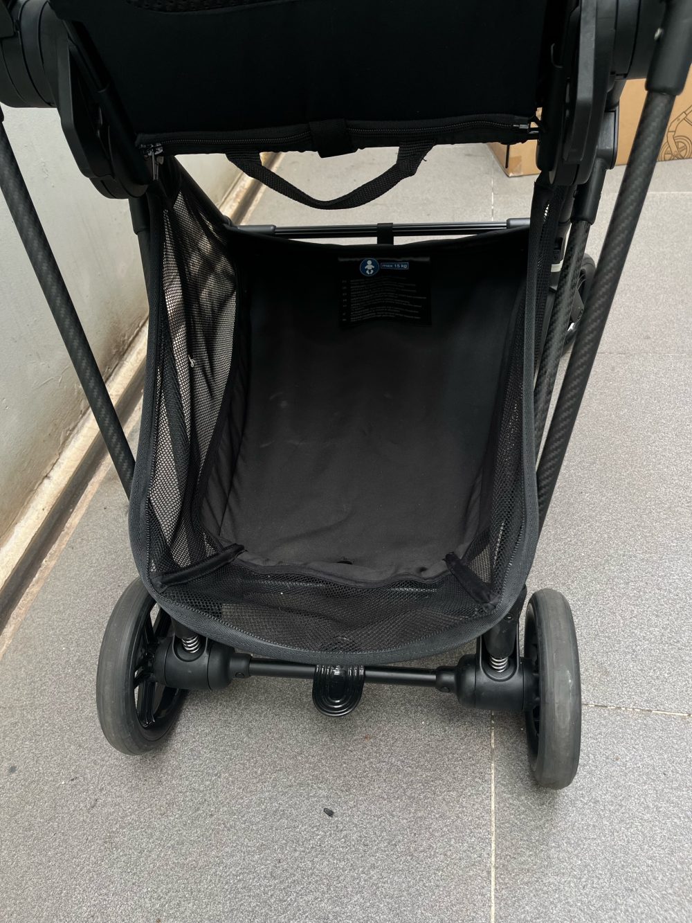 Xe đẩy Cybex Melio Carbon 3 màu đen ( size: 1m-> 22kg, full box), kèm đệm sơ sinh (bill VNQ) - Ảnh 6