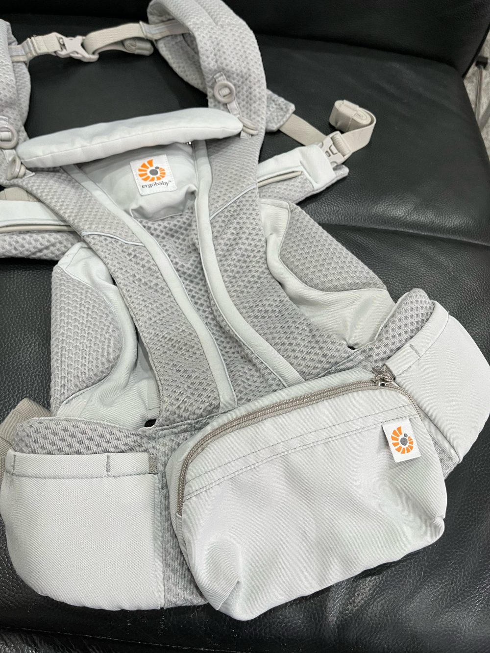 Địu Ergobaby Omni Breeze, Pearl Grey (size: 0m~3.2kg→20kg, no box) - Ảnh 4