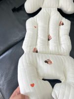 Đệm lót xe đẩy màu trắng hoạ tiết con sóc no brand - Ảnh 7