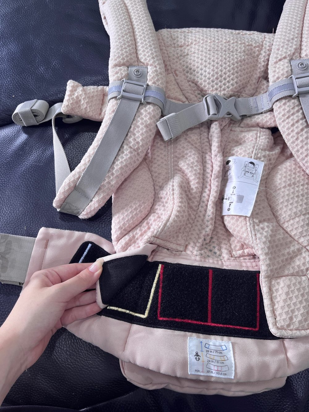 Địu Ergobaby Omni Breeze màu hồng (0→4y, tối đa 20kg) - Ảnh 13