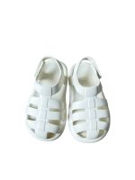 Sandal cao su bít mũi Zara màu trắng ( size: 21)